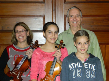 Soloists: Catherine Sullivan and Sarah Cronin - violins; Anna Cronin - keyboards, and Frederik Schuetze - voice.